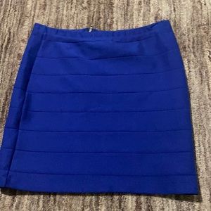 Blue pencil skirt